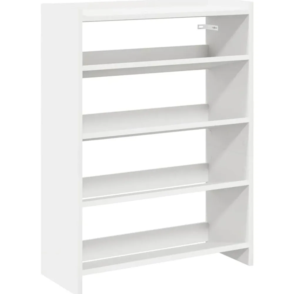 vidaXL Zapatero madera contrachapada 60x25x81 cm Blanco