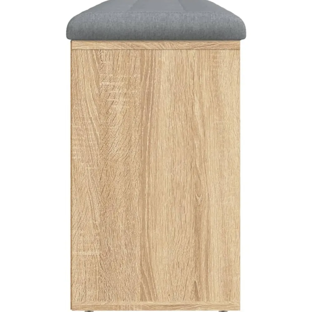 vidaXL Bancos-Zapatero madera de ingeniería 102x32x50 cm