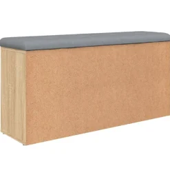 vidaXL Bancos-Zapatero madera de ingeniería 102x32x50 cm
