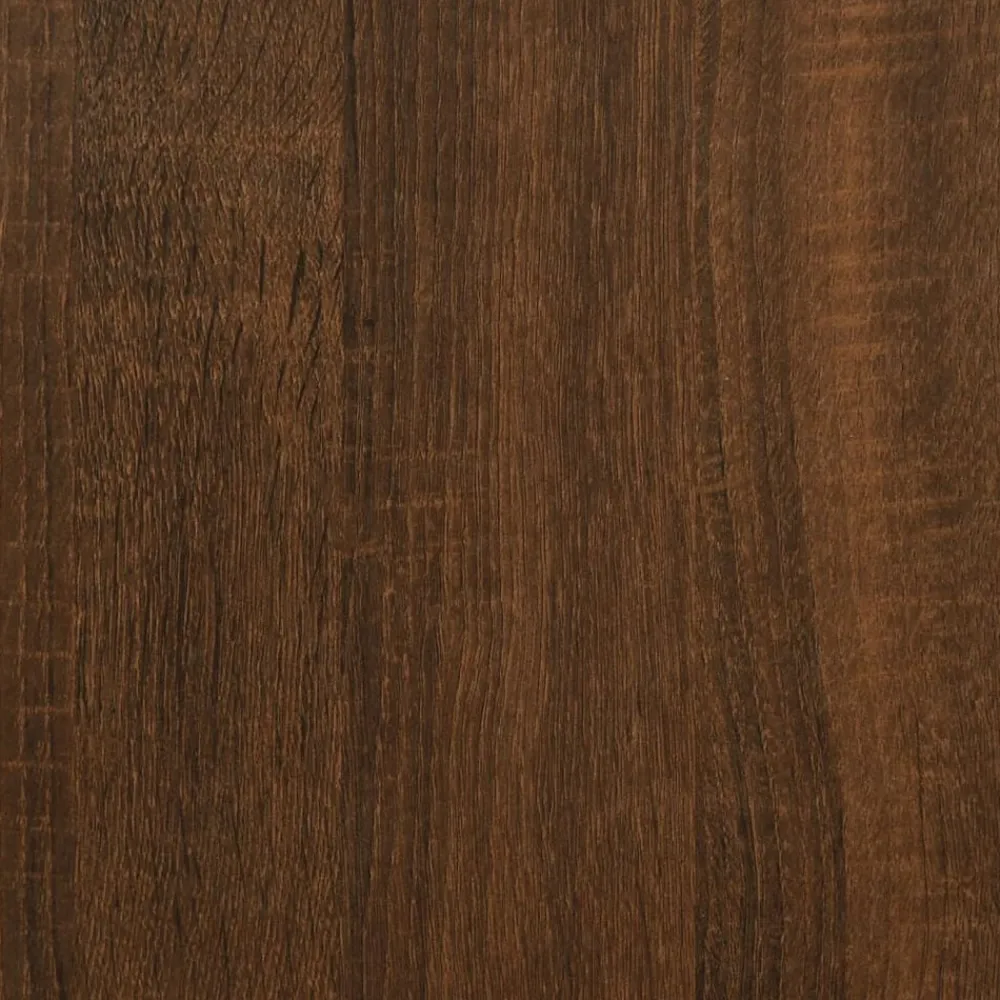 vidaXL Bancos-Zapatero madera de ingeniería marrón roble 102x32x50 cm