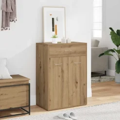 vidaXL Productos Del Hogar-Zapatero madera de ingeniería 60x35x84 cm