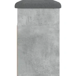 vidaXL Zapatero madera de ingeniería gris hormigón 62x32x50 cm Gris hormigón Outlet