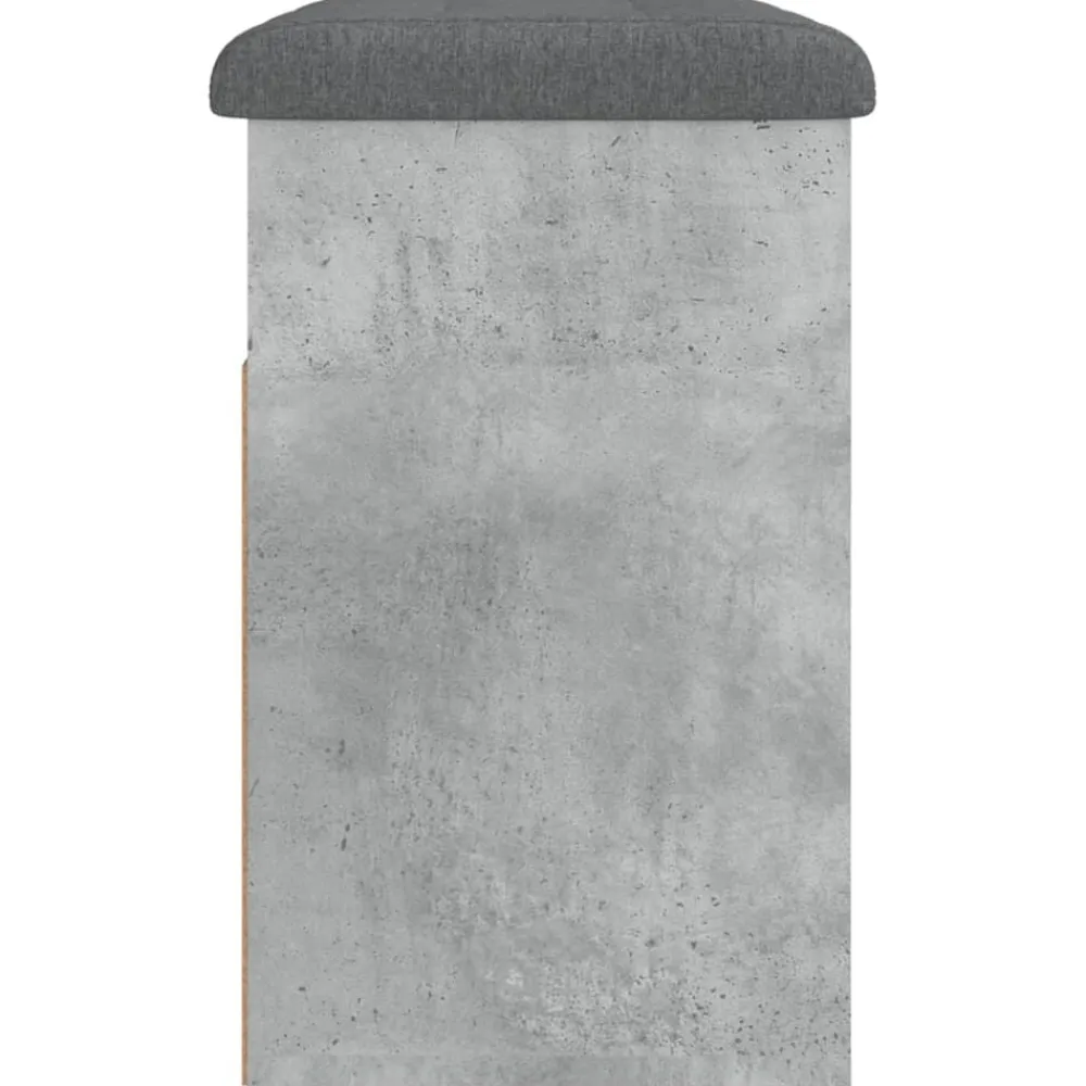 vidaXL Zapatero madera de ingeniería gris hormigón 62x32x50 cm Gris hormigón Outlet