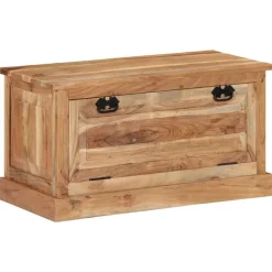 vidaXL Bancos-Zapatero madera de acacia maciza 85x40x45 cm