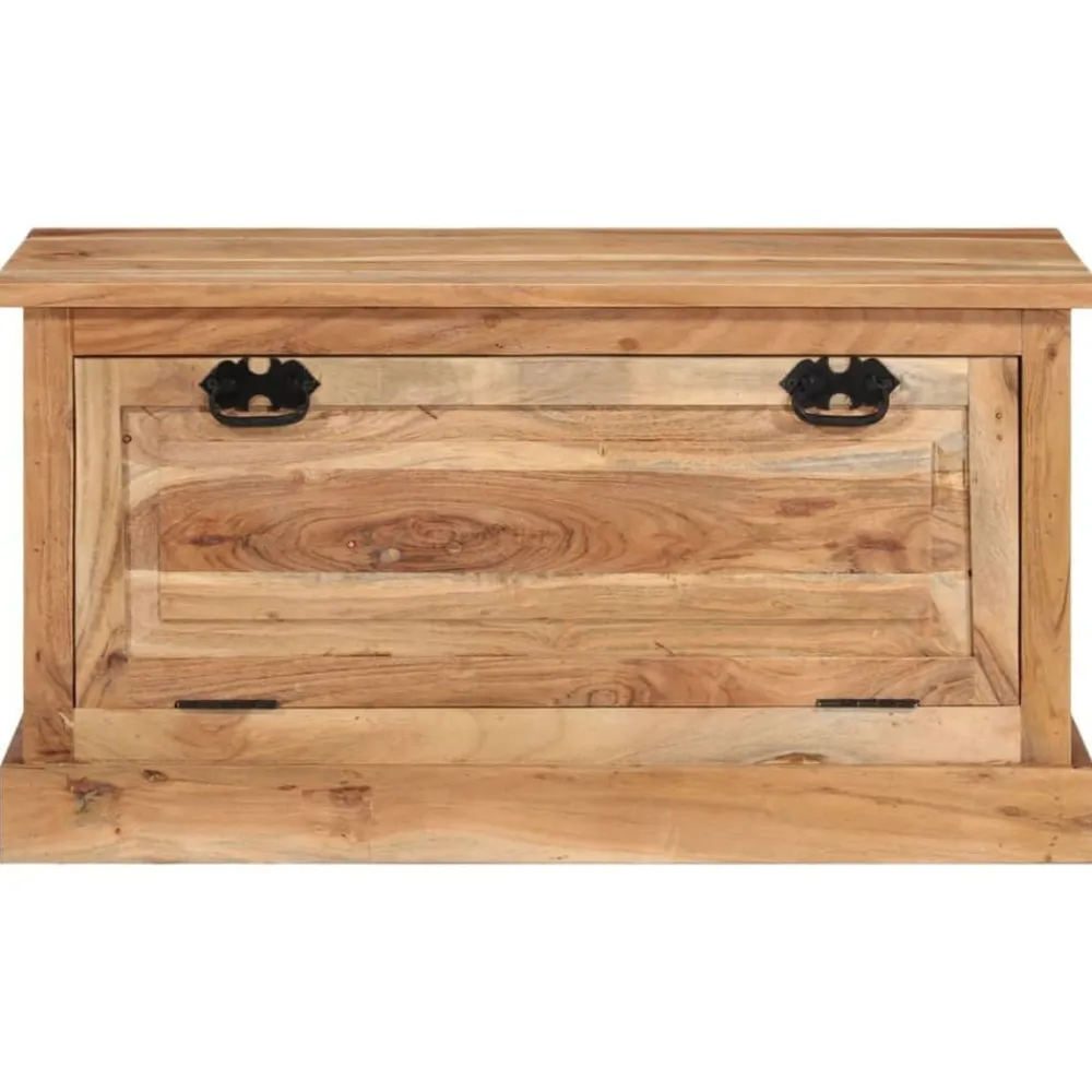vidaXL Bancos-Zapatero madera de acacia maciza 85x40x45 cm