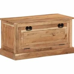 vidaXL Bancos-Zapatero madera de acacia maciza 85x40x45 cm