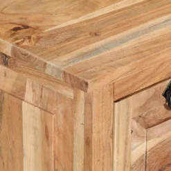 vidaXL Bancos-Zapatero madera de acacia maciza 85x40x45 cm