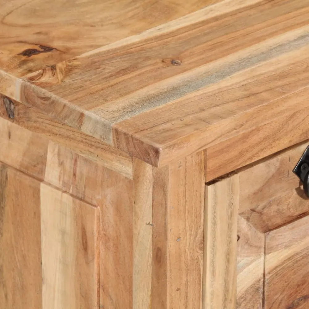 vidaXL Bancos-Zapatero madera de acacia maciza 85x40x45 cm