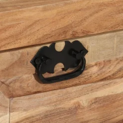 vidaXL Bancos-Zapatero madera de acacia maciza 85x40x45 cm