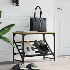 vidaXL Productos Del Hogar-Zapatero madera de ingeniería 60x30x45 cm
