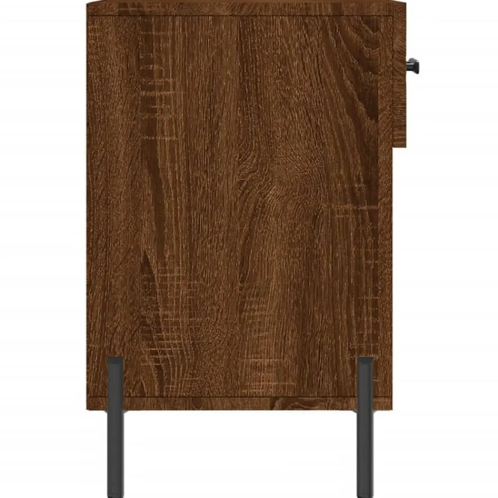vidaXL Productos Del Hogar-Zapatero madera de ingeniería marrón roble 102x35x55 cm
