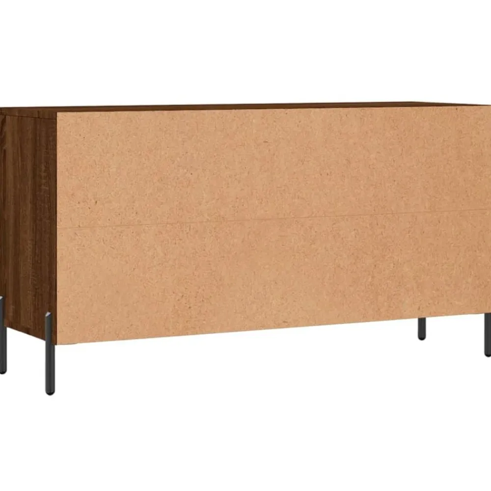 vidaXL Productos Del Hogar-Zapatero madera de ingeniería marrón roble 102x35x55 cm