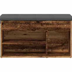 vidaXL Zapatero madera de ingeniería madera vieja 82x32x45,5 cm Madera antigua Online