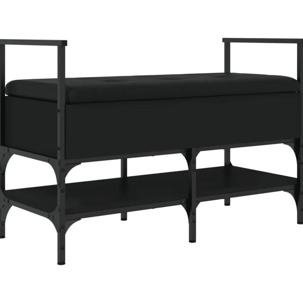 vidaXL Bancos-Zapatero madera de ingeniería 85,5x42x57,5 cm