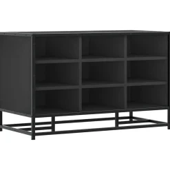 vidaXL Bancos-Zapatero madera de ingeniería y metal 84x40x53,5 cm