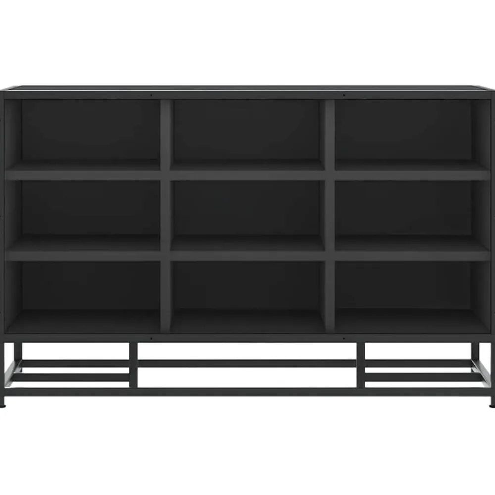 vidaXL Bancos-Zapatero madera de ingeniería y metal 84x40x53,5 cm
