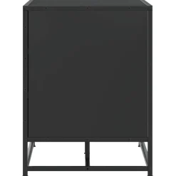 vidaXL Bancos-Zapatero madera de ingeniería y metal 84x40x53,5 cm