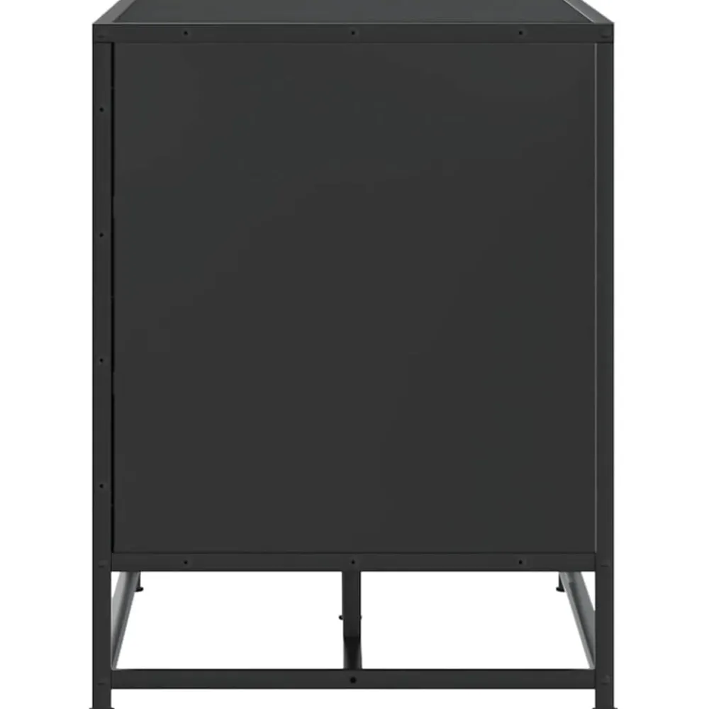vidaXL Bancos-Zapatero madera de ingeniería y metal 84x40x53,5 cm