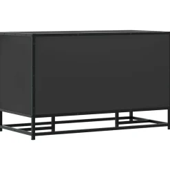 vidaXL Bancos-Zapatero madera de ingeniería y metal 84x40x53,5 cm