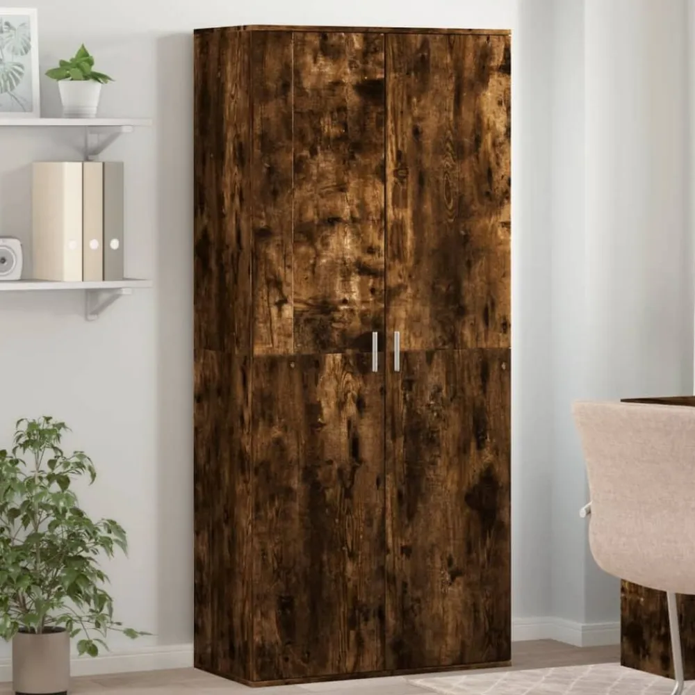 vidaXL Productos Del Hogar-Zapatero madera de ingeniería 80x39x178 cm