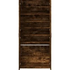 vidaXL Productos Del Hogar-Zapatero madera de ingeniería 80x39x178 cm