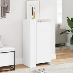 vidaXL Zapatero madera de ingeniería 52x37,5x100 cm Blanco Outlet