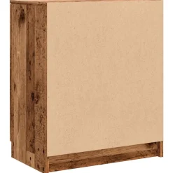 vidaXL Productos Del Hogar-Zapatero madera de ingeniería envejecida 59x35x70 cm