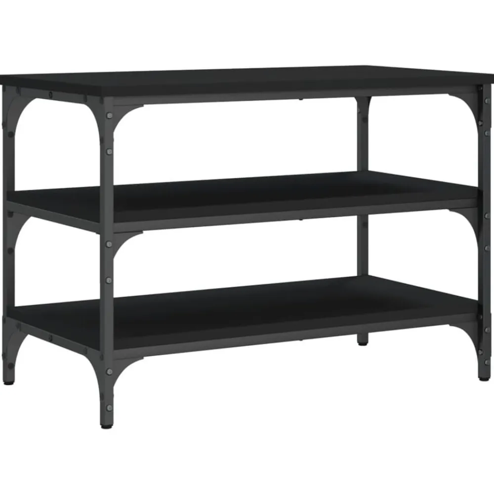 vidaXL Bancos-Zapatero madera de ingeniería 70x38,5x49 cm