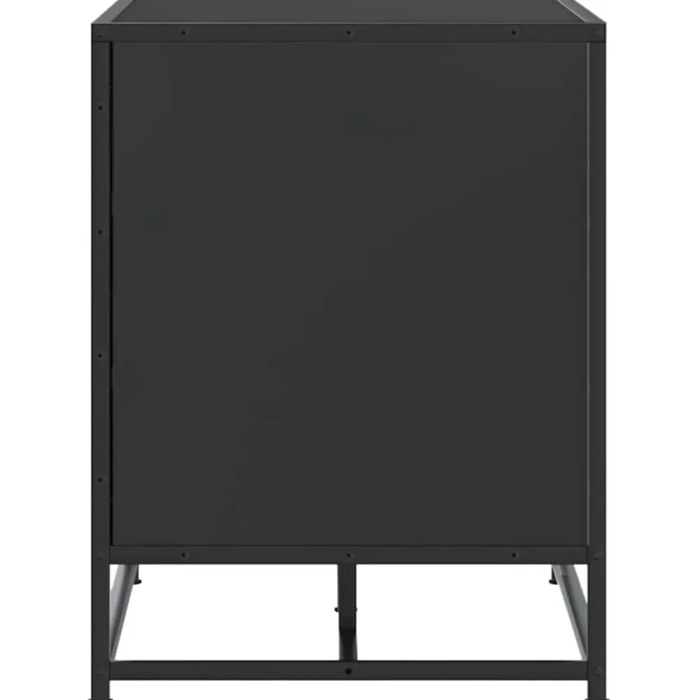 vidaXL Bancos-Zapatero madera de ingeniería y metal 100x40x53,5cm