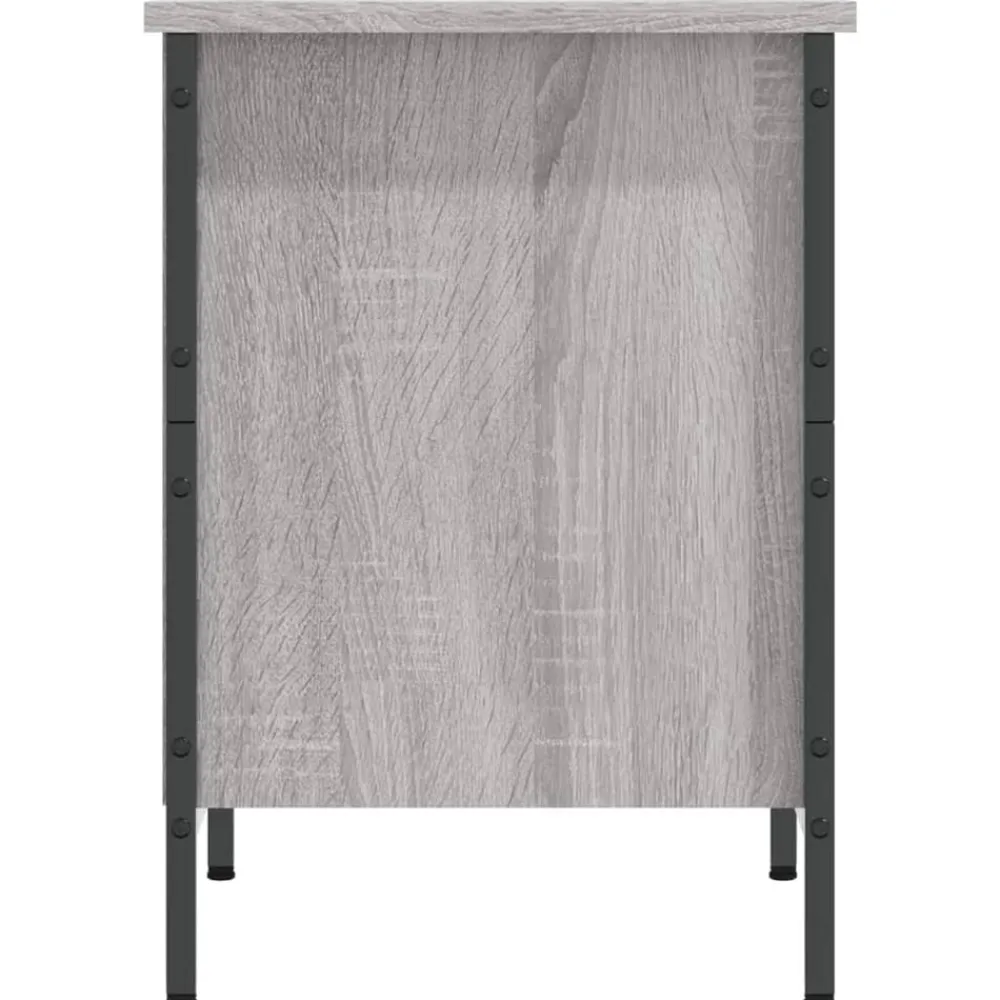 vidaXL Zapatero madera de ingeniería 38x35x50 cm Gris sonoma Discount