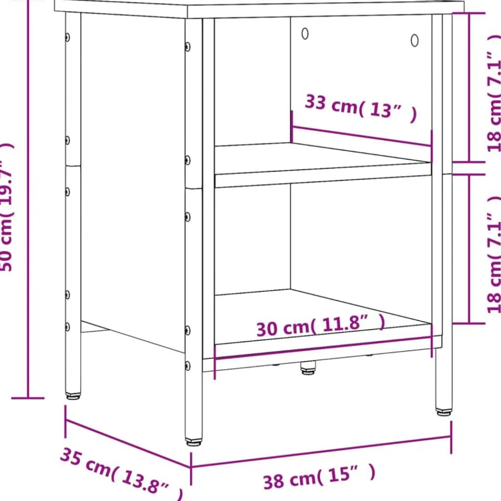 vidaXL Zapatero madera de ingeniería 38x35x50 cm Gris sonoma Discount