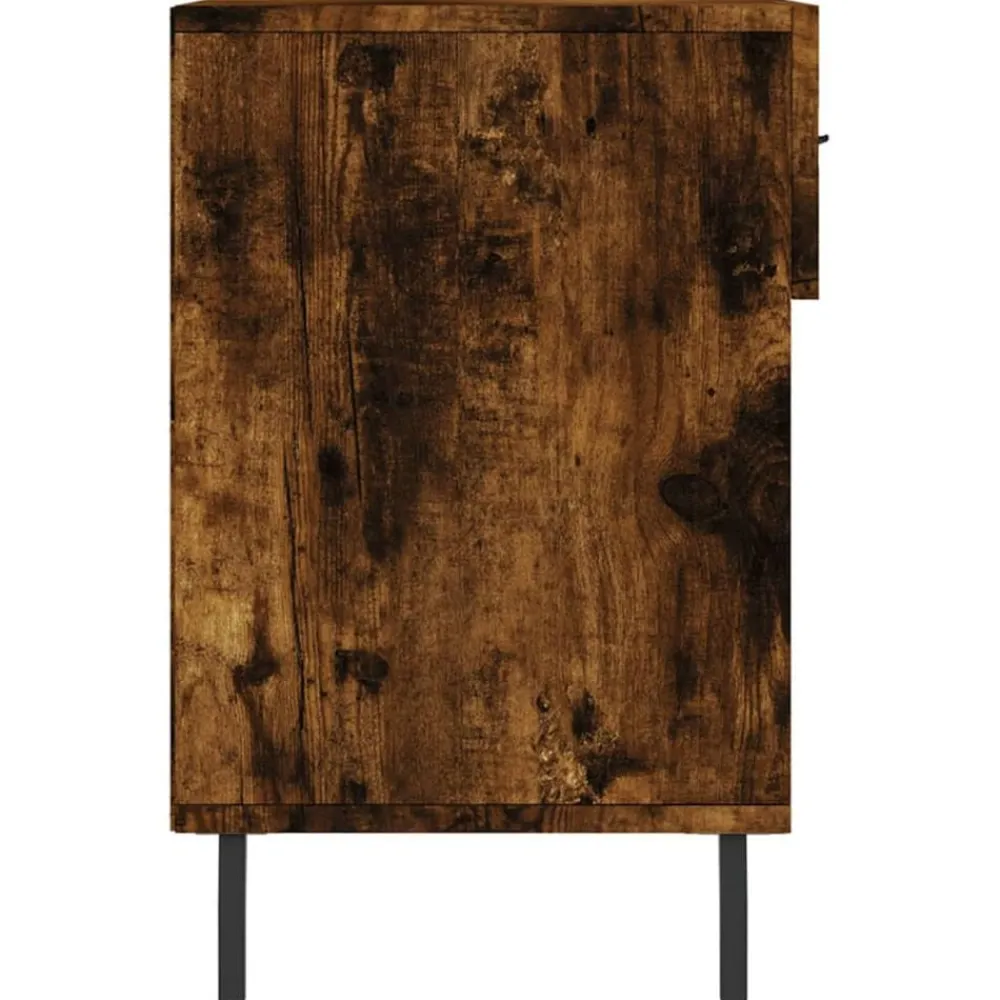 vidaXL Zapatero madera de ingeniería 102x35x55 cm Roble ahumado Hot