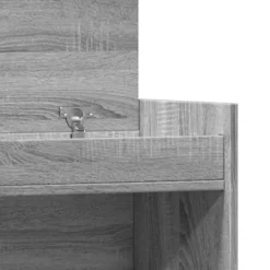 vidaXL Zapatero madera de ingeniería 100,5x28x100 cm Gris sonoma Hot