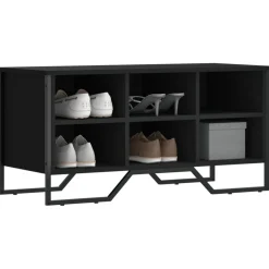 vidaXL Productos Del Hogar-Zapatero madera de ingeniería 90x38x45,5 cm