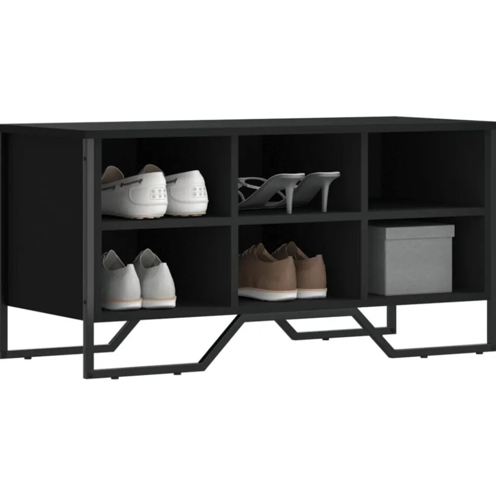 vidaXL Productos Del Hogar-Zapatero madera de ingeniería 90x38x45,5 cm