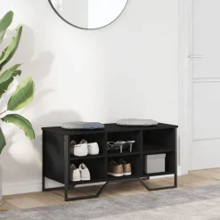 vidaXL Productos Del Hogar-Zapatero madera de ingeniería 90x38x45,5 cm