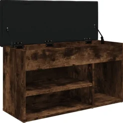 vidaXL Bancos-Zapatero madera de ingeniería 82x32x45,5 cm