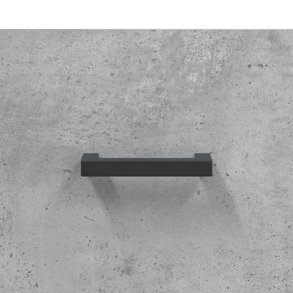 vidaXL Productos Del Hogar-Zapatero madera de ingeniería gris hormigón 60x35x105 cm