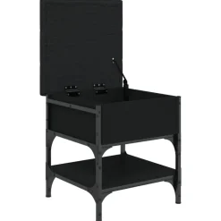 vidaXL Zapatero madera de ingeniería 42x42x45 cm Negro Online