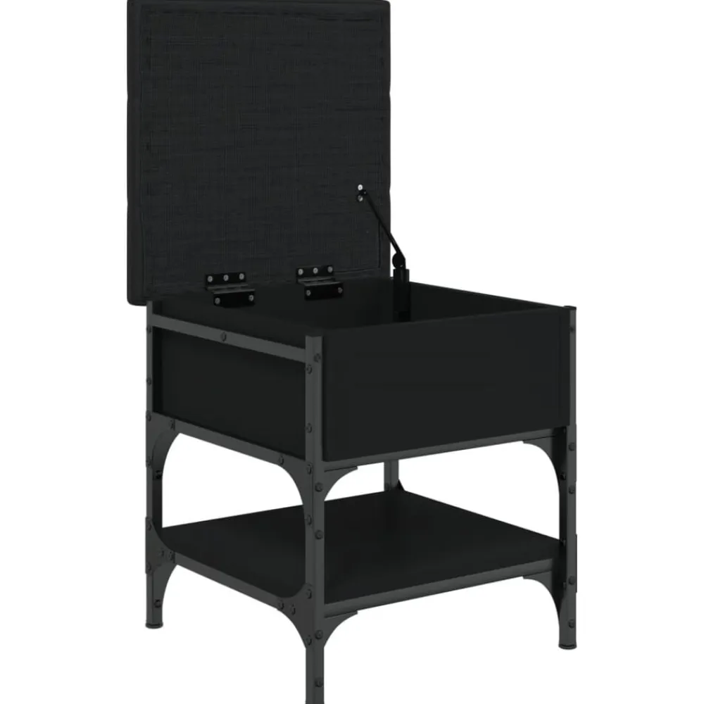 vidaXL Zapatero madera de ingeniería 42x42x45 cm Negro Online