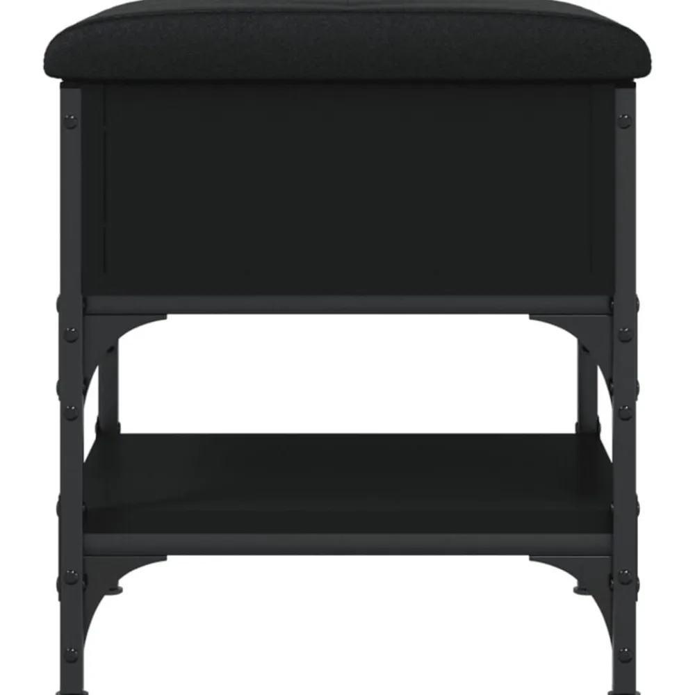 vidaXL Zapatero madera de ingeniería 42x42x45 cm Negro Online