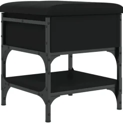 vidaXL Zapatero madera de ingeniería 42x42x45 cm Negro Online
