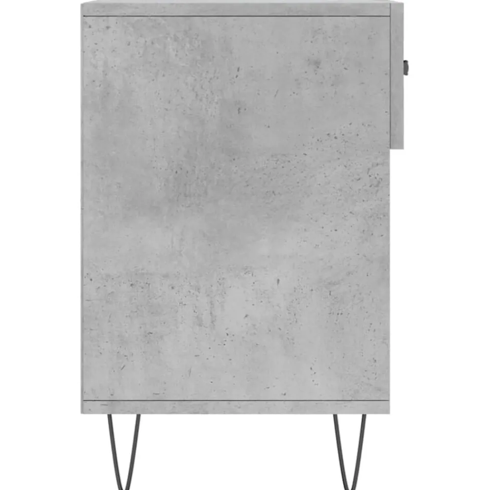 vidaXL Zapatero madera de ingeniería gris hormigón 102x35x55 cm Gris hormigón Online