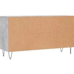 vidaXL Zapatero madera de ingeniería gris hormigón 102x35x55 cm Gris hormigón Online