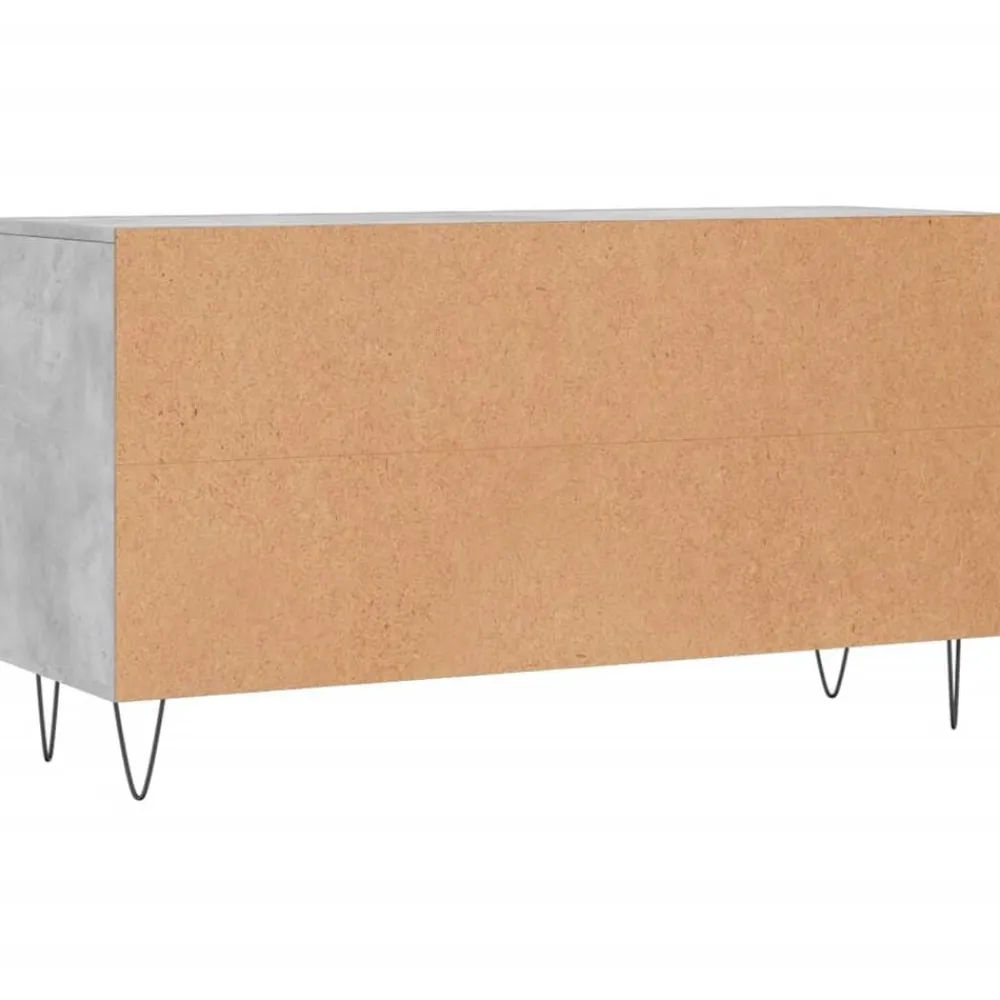 vidaXL Zapatero madera de ingeniería gris hormigón 102x35x55 cm Gris hormigón Online