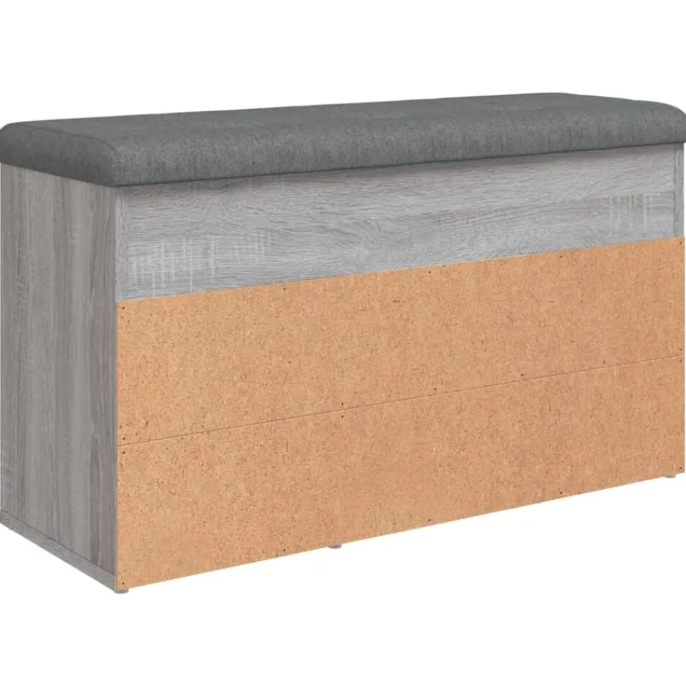 vidaXL Zapatero madera de ingeniería 82x32x45,5 cm Gris sonoma Clearance