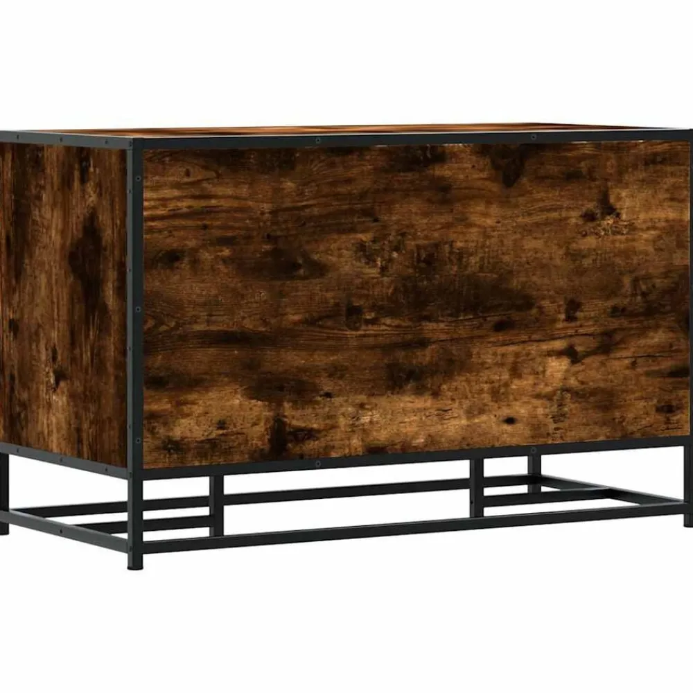 vidaXL Zapatero madera de ingeniería 84x40x53,5 cm Roble ahumado