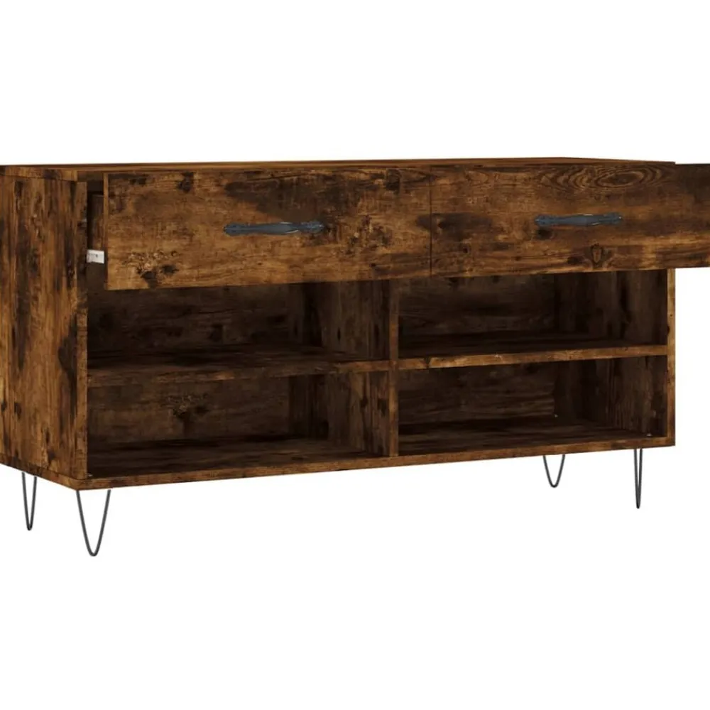 vidaXL Productos Del Hogar-Zapatero madera de ingeniería 102x35x55 cm