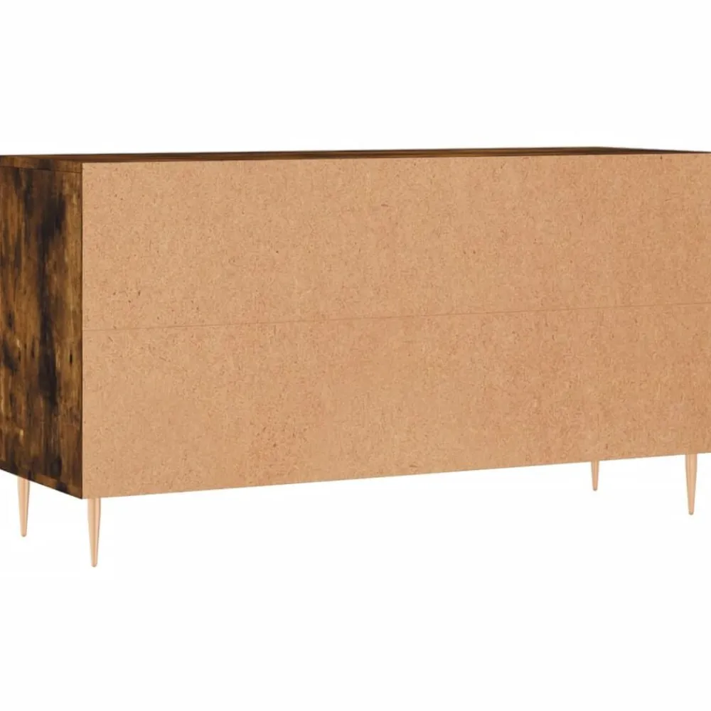 vidaXL Zapatero madera de ingeniería 102x35x55 cm Roble ahumado Hot