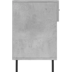 vidaXL Zapatero madera de ingeniería gris hormigón 102x35x55 cm Gris hormigón Discount